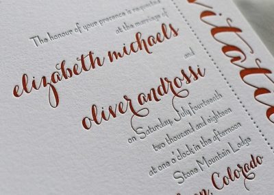 2 color letterpress