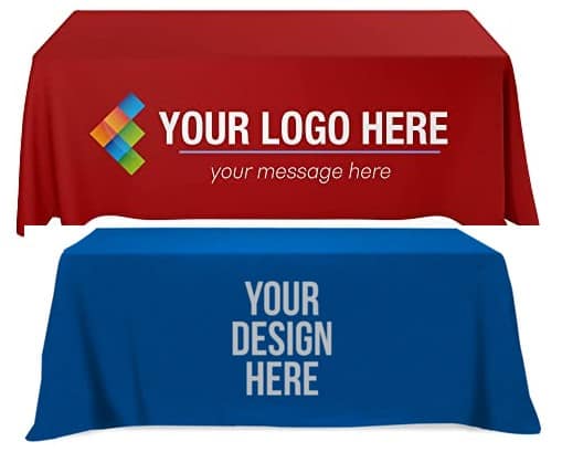 Why You Should Use Custom Printed Table Throws For Trade Shows