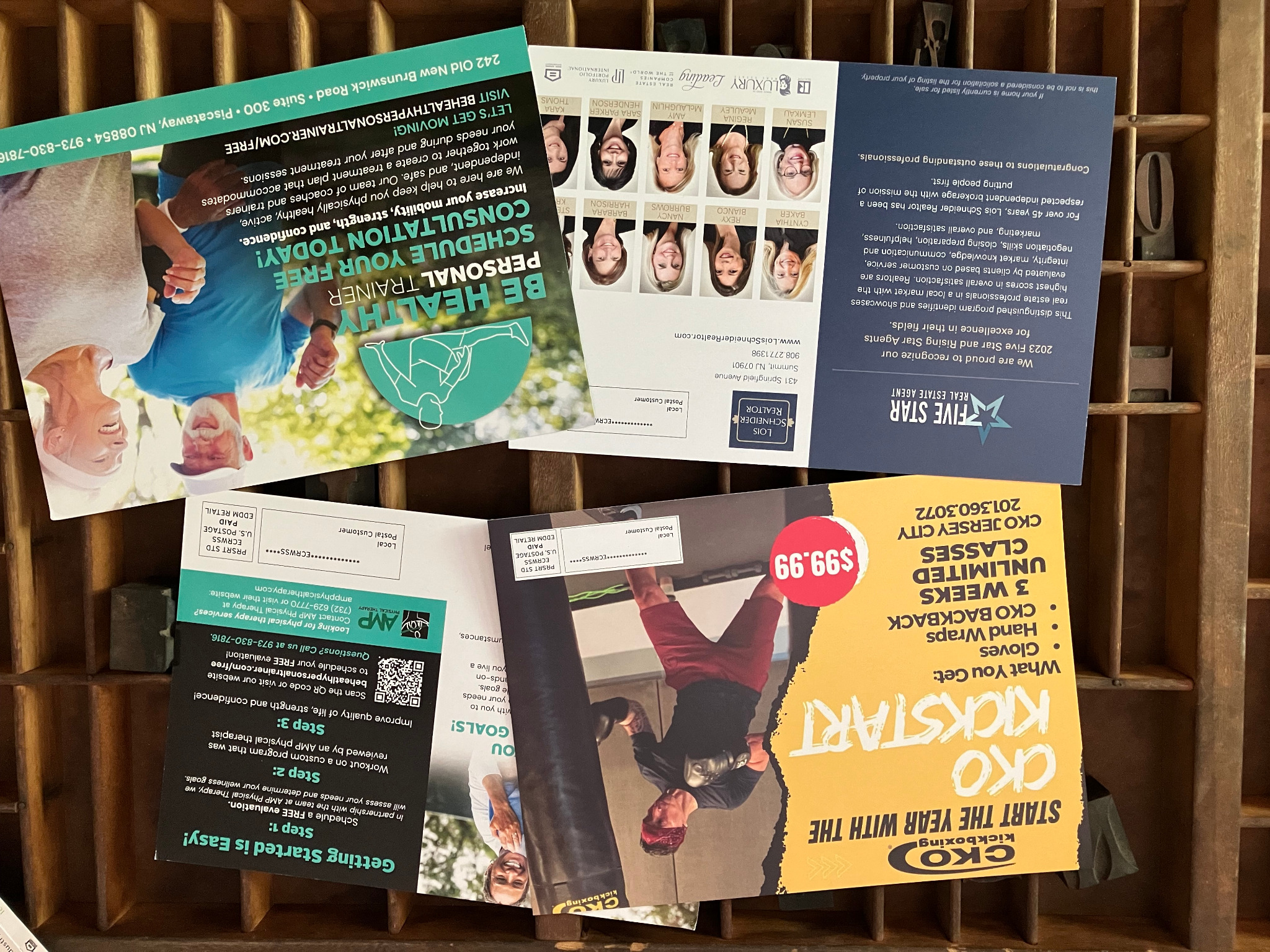 Postcards printed by Weiss Printers