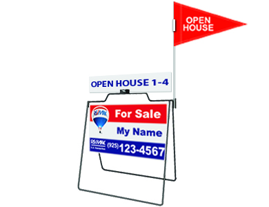 Custom sidewalk signs produced by Weiss Printers