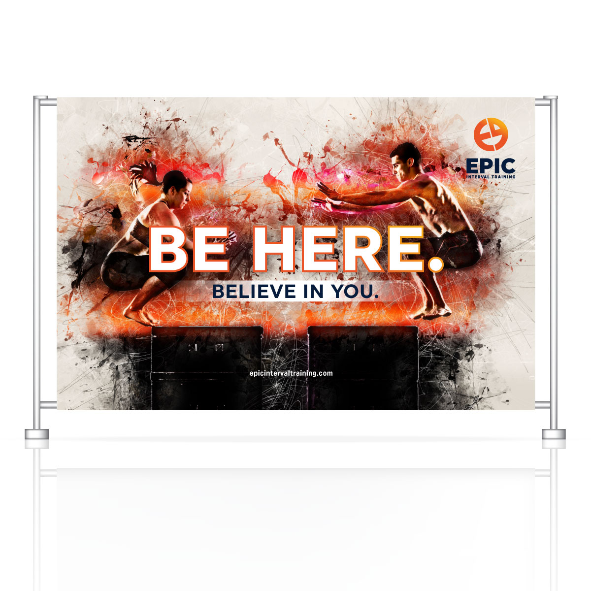 Custom large format trade show display produced by Weiss Printers